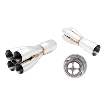 Stainless Steel 4-1 Collector, From 4 x 2″ To Single 3″