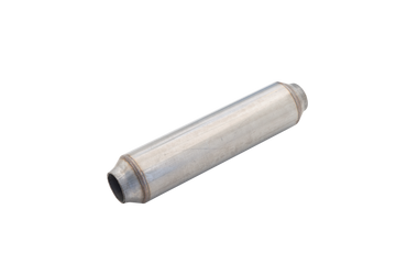 Hot Dog Resonator 2.25Inch Inlet 16Inch Long Raw 409 Stainless Steel