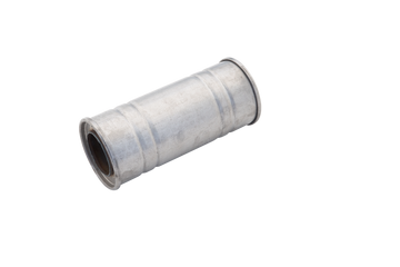 5Inch Round Straight Through Resonator 14Inch Long 3Inch Pipework