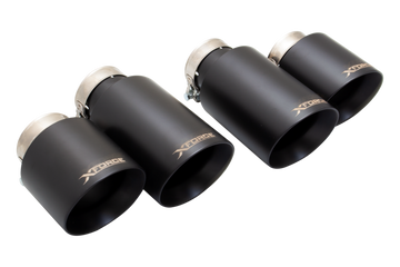AUDI S3 8V Hatch VW GOLF R Black Exhaust Tips