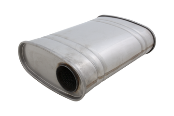 Raw 409 Stainless Steel 3" 10"x4"x14" Muffler