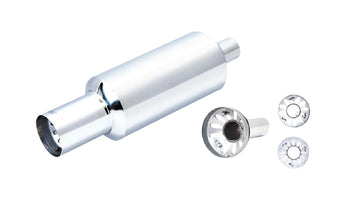 4 Inch Straight Cut Long Tip Cannon Muffler