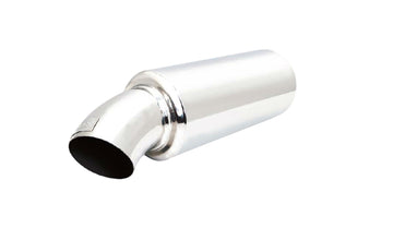 Cannon Muffler with Dump Tip Outlet 2.5 Inch Inlet