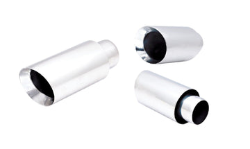 4.5Inch Angle Cut Universal Exhaust Tip with Slip On Inlet