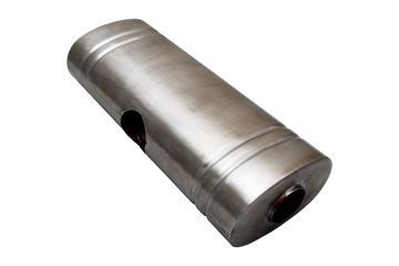 EAST WEST 2.5" Inlet muffler twin 2.25" outlet 304 Stainless Steel