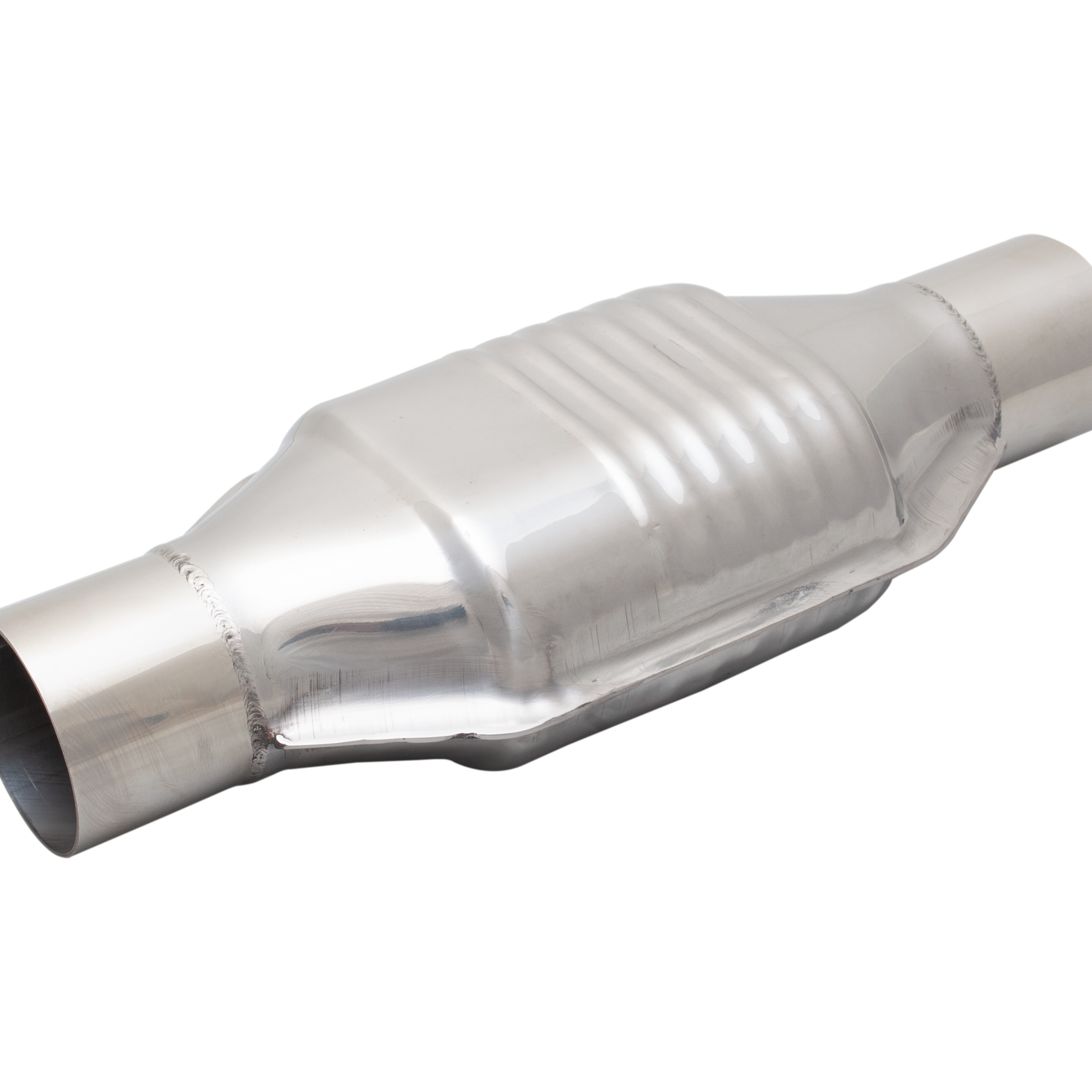 100 Cell Oval Metallic Catalytic Converter with 3Inch Inlet