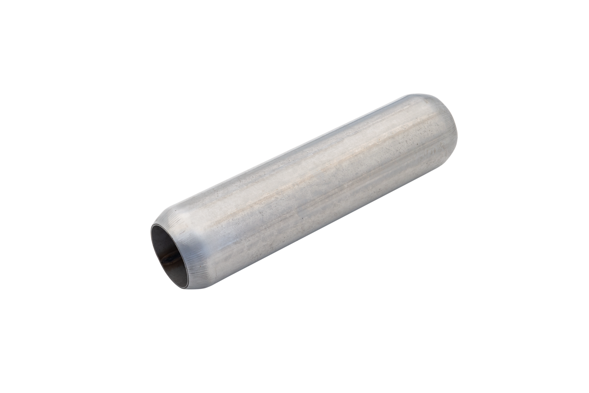 Hot Dog Resonator 3Inch Inlet 16Inch Long Raw 409 Stainless Steel