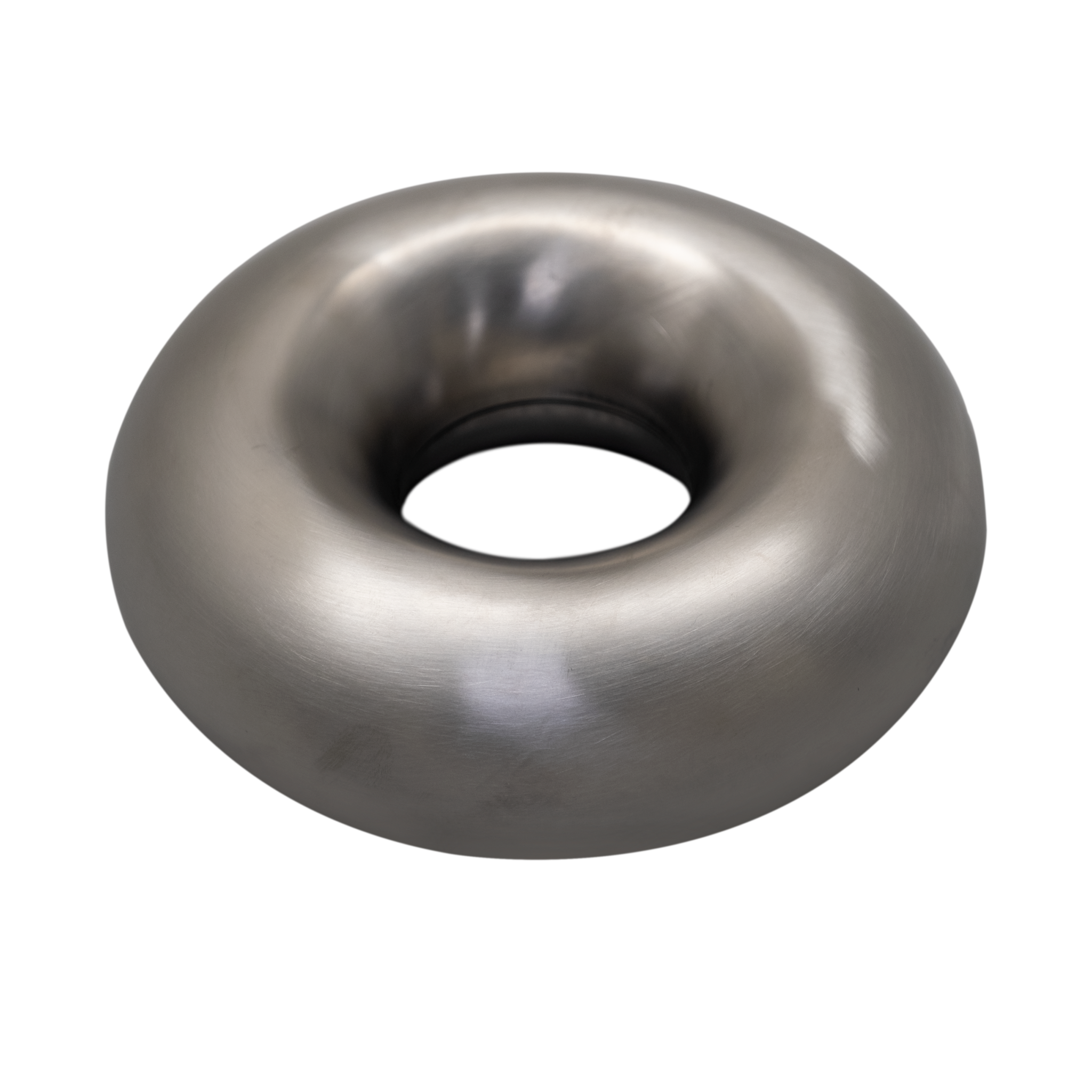 3" Brushed Stainless Steel Donut