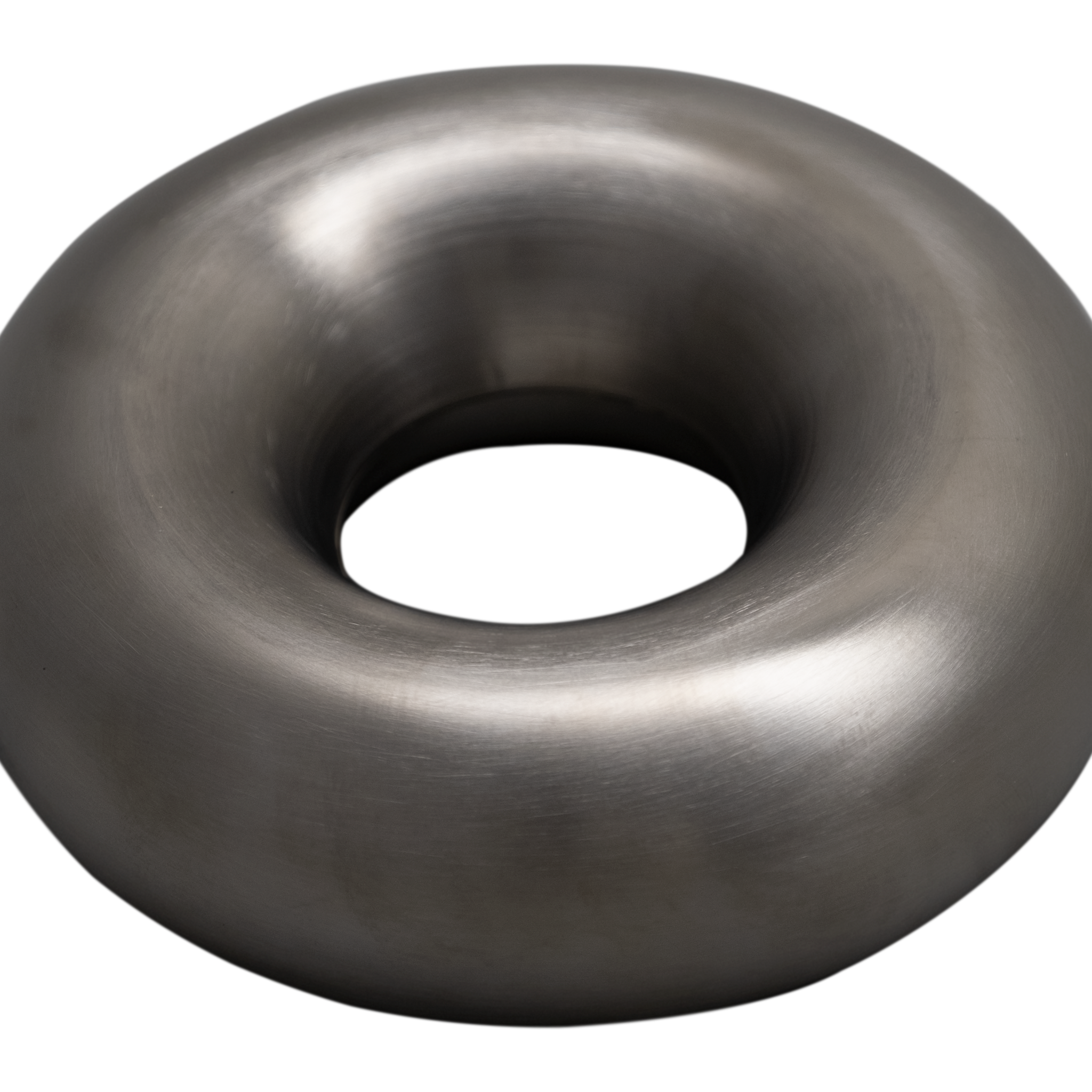 4" Brushed Stainless Steel Donut