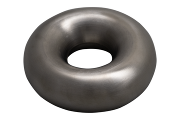 4" Brushed Stainless Steel Donut