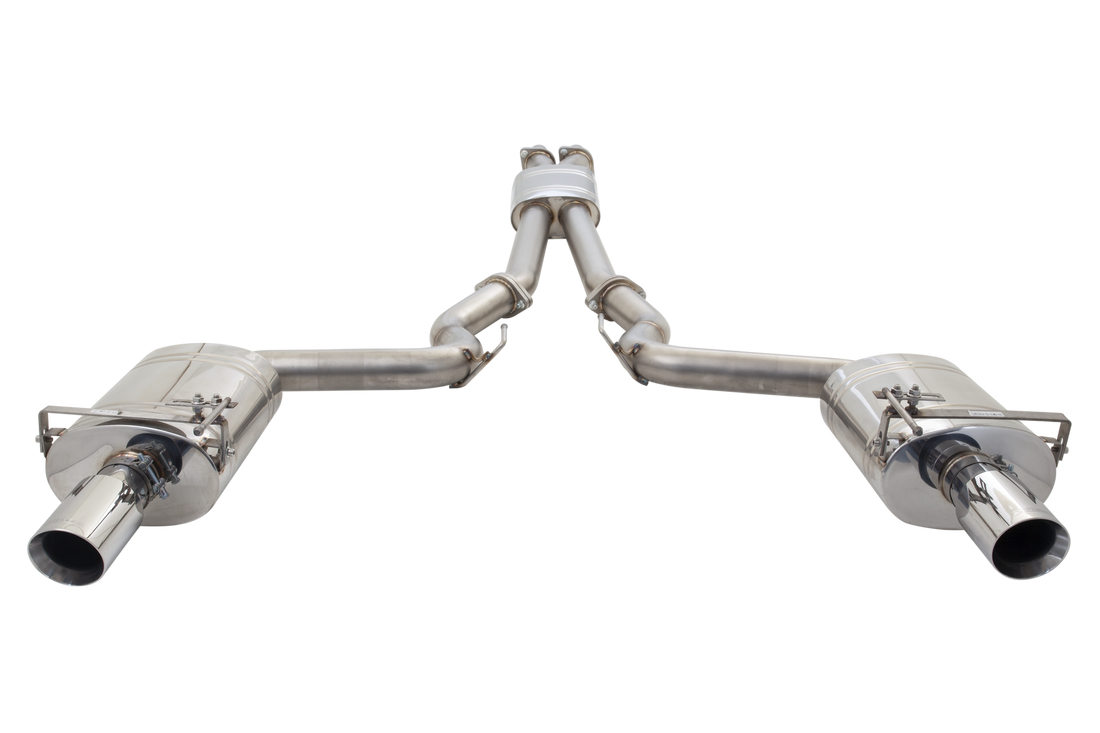 Ford S550 Mustang GT V8 Performance Cat Back System with Oval Rears