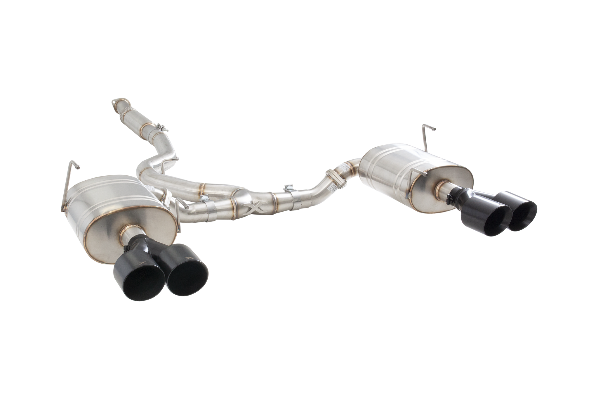 Subaru WRX STI G3 VA Sedan Cat Back Exhaust with Black Tips
