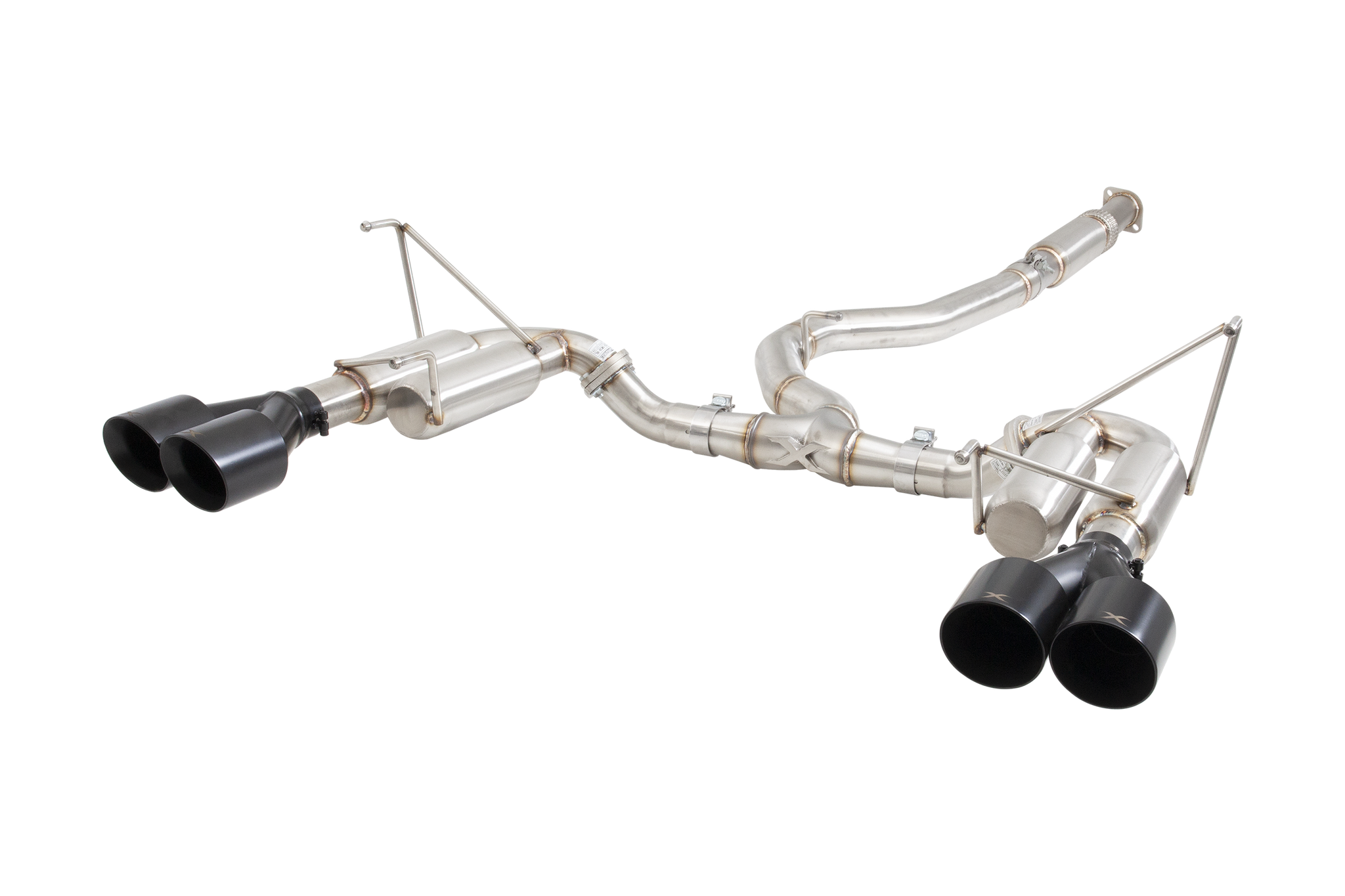 Subaru WRX STI G3 VA Sedan Race Cat Back Exhaust with Black Tips