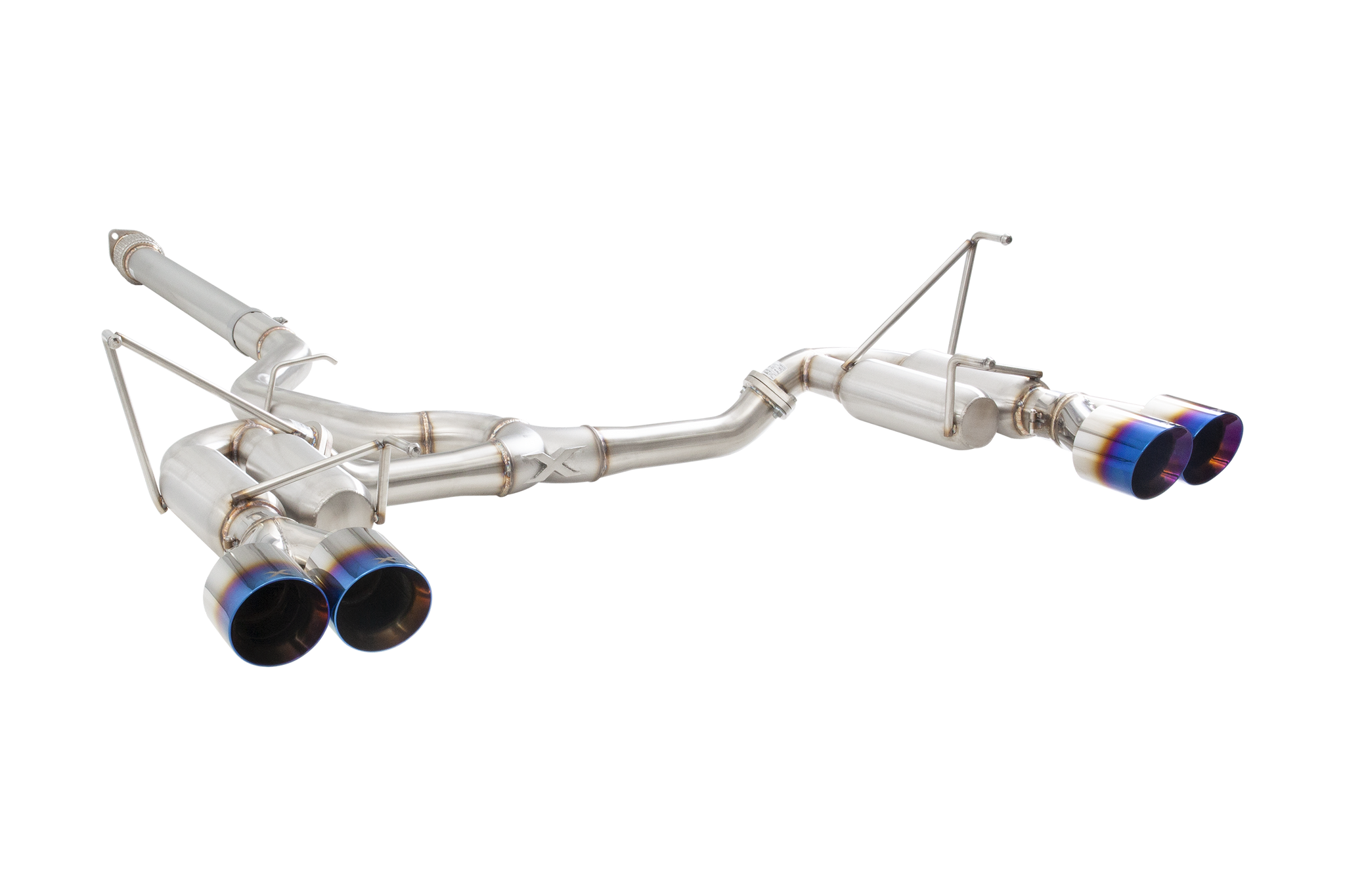 Subaru WRX Sedan VB Race Cat Back Exhaust System with Burnt Blue Tips