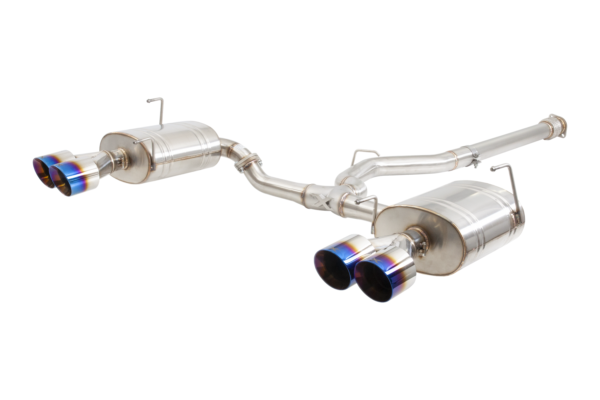 Subaru WRX Sedan VB Cat Back Exhaust System with Burnt Blue Tips