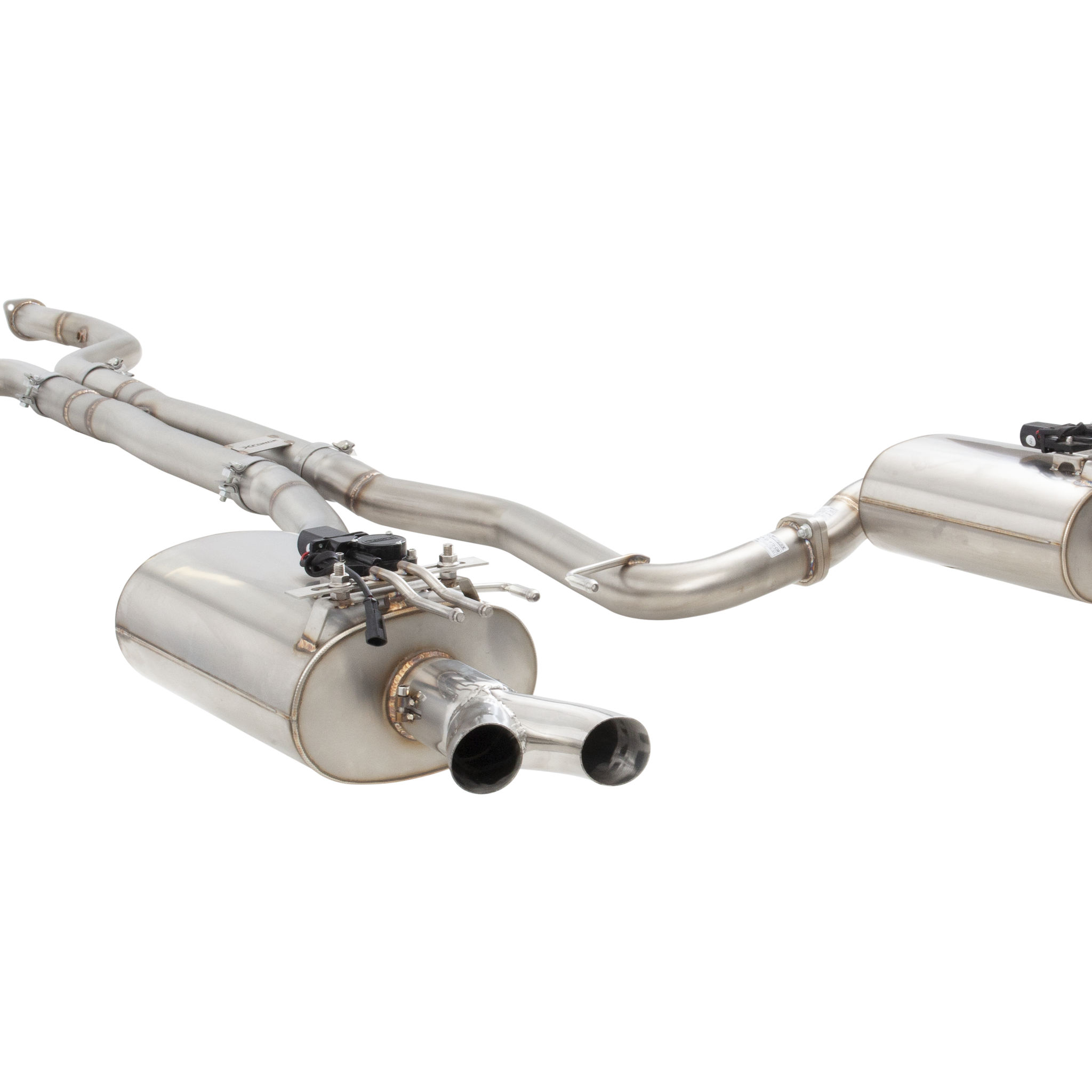 HSV VF Maloo Straight Pipe Center Twin 3Inch 304 SS Varex Valved Cat Back