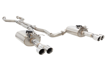 Holden VE VF V8 Ute Straight Pipe Center 304 SS Twin 3Inch Varex Valved Cat Back