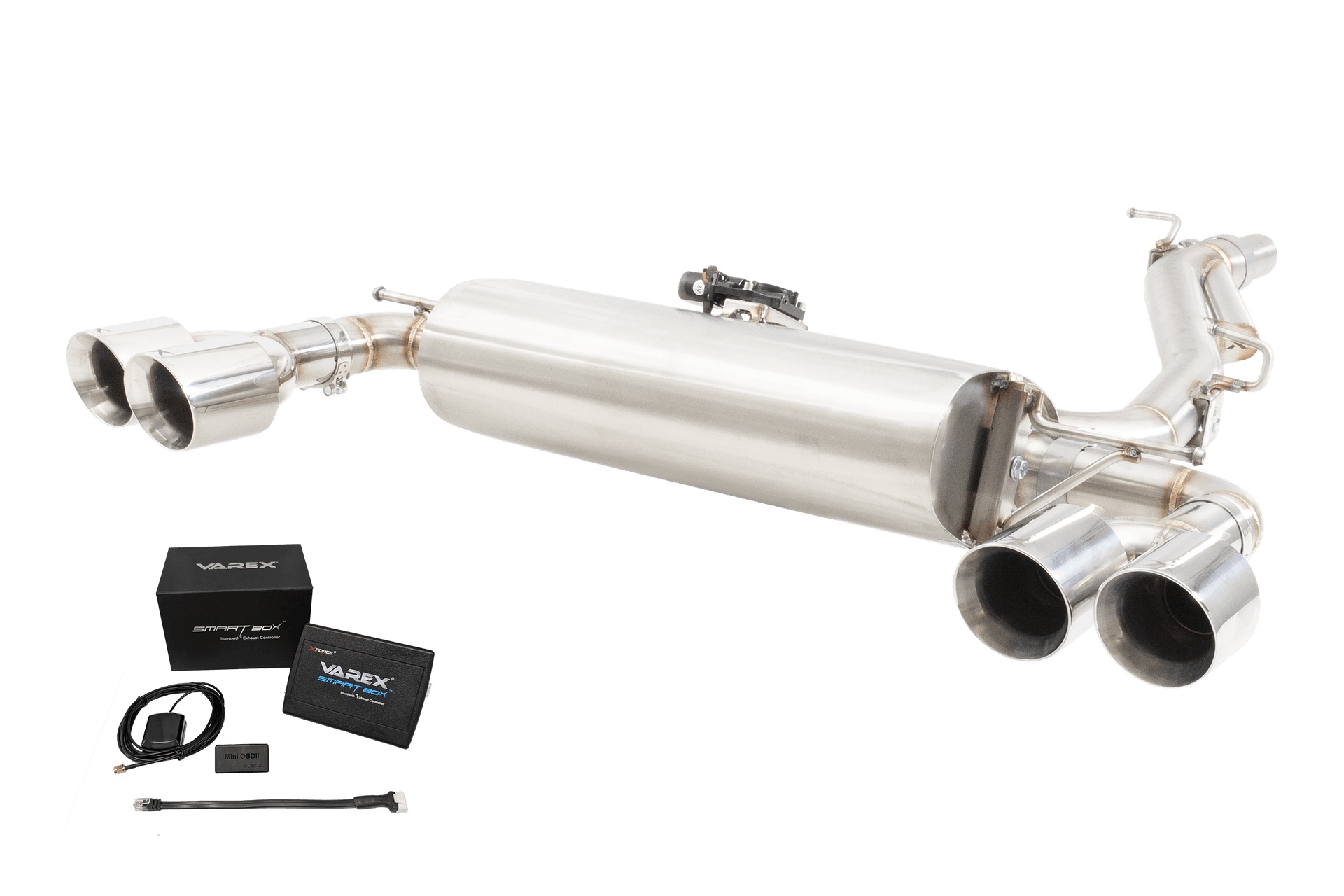 VW Tiguan R Varex Valved Cat Back Exhaust System with SmartBox