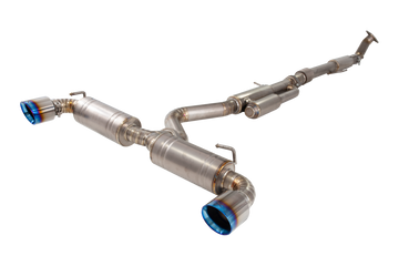 Toyota Yaris GR Titanium Cat Back System with Burnt Blue Tips