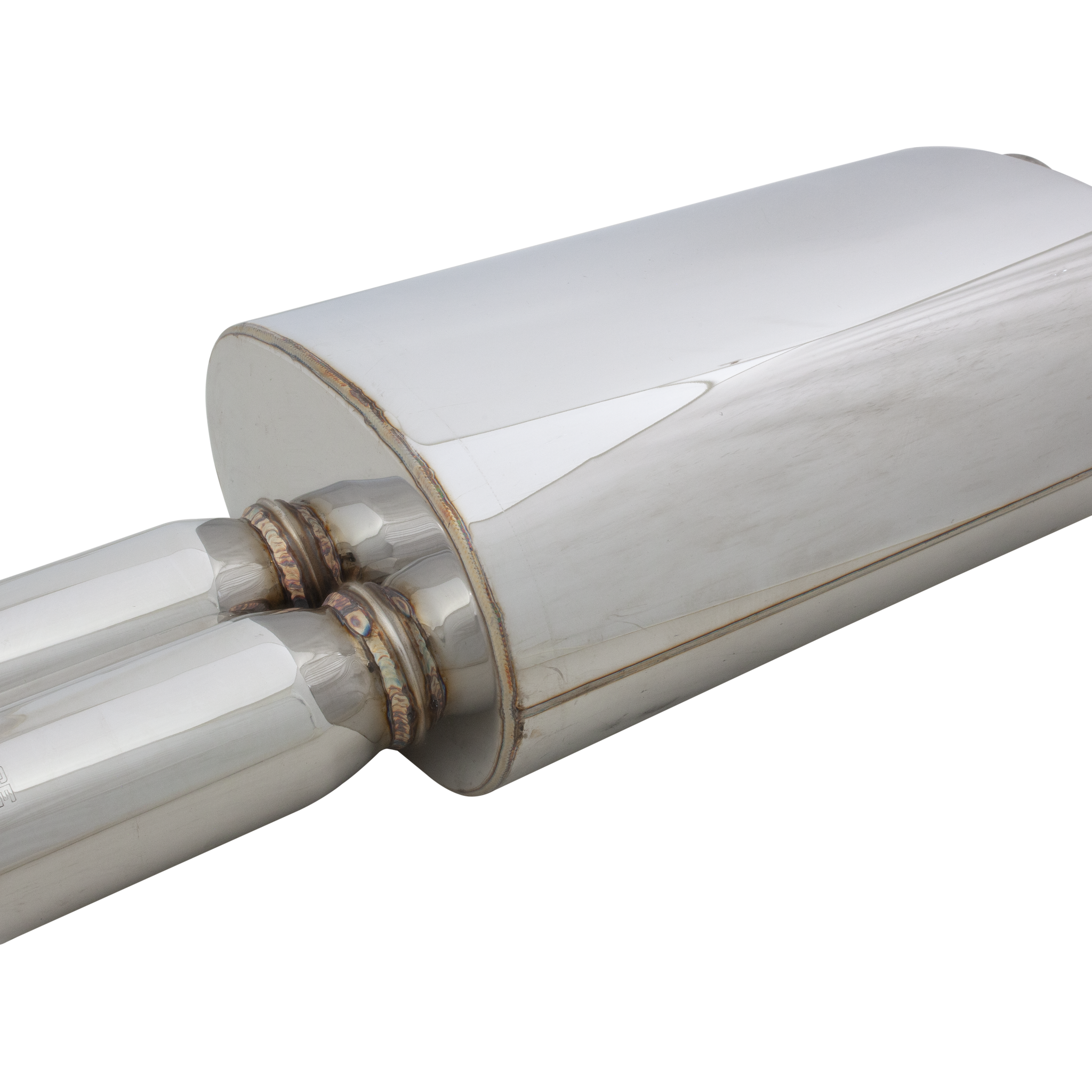 Twin 3Inch outlet Oval Universal Muffler