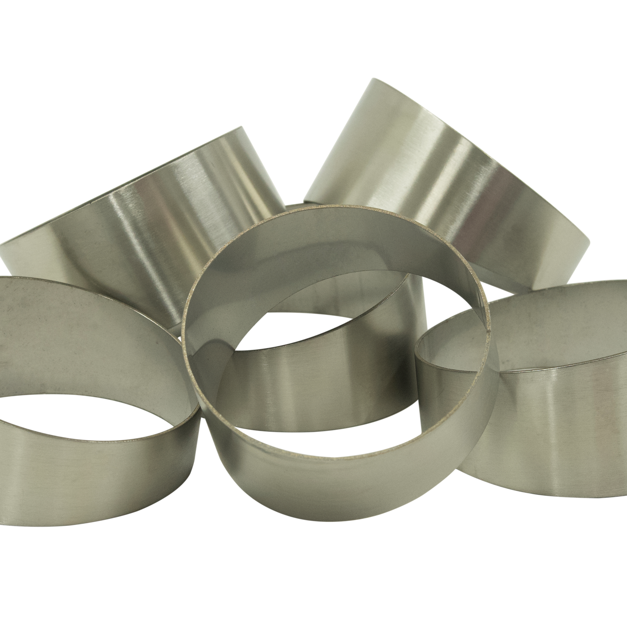 3.5inch Pie Cuts Brushed Stainless Steel 90' 1.5D