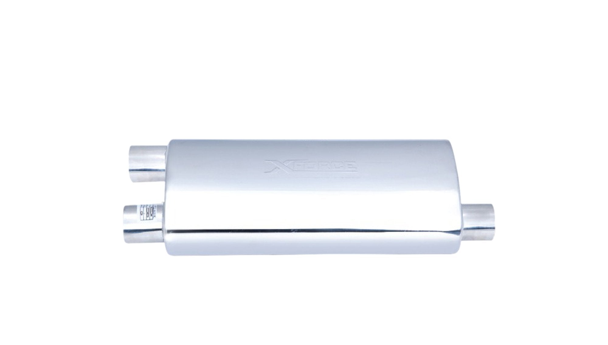 Single 2.5Inch Side Inlet Dual 2Inch Side Outlet East West Muffler