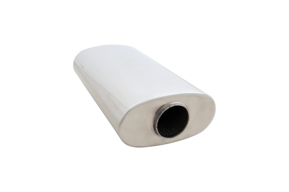 304 Stainless Steel 2.5" 8"x4"x14" Muffler