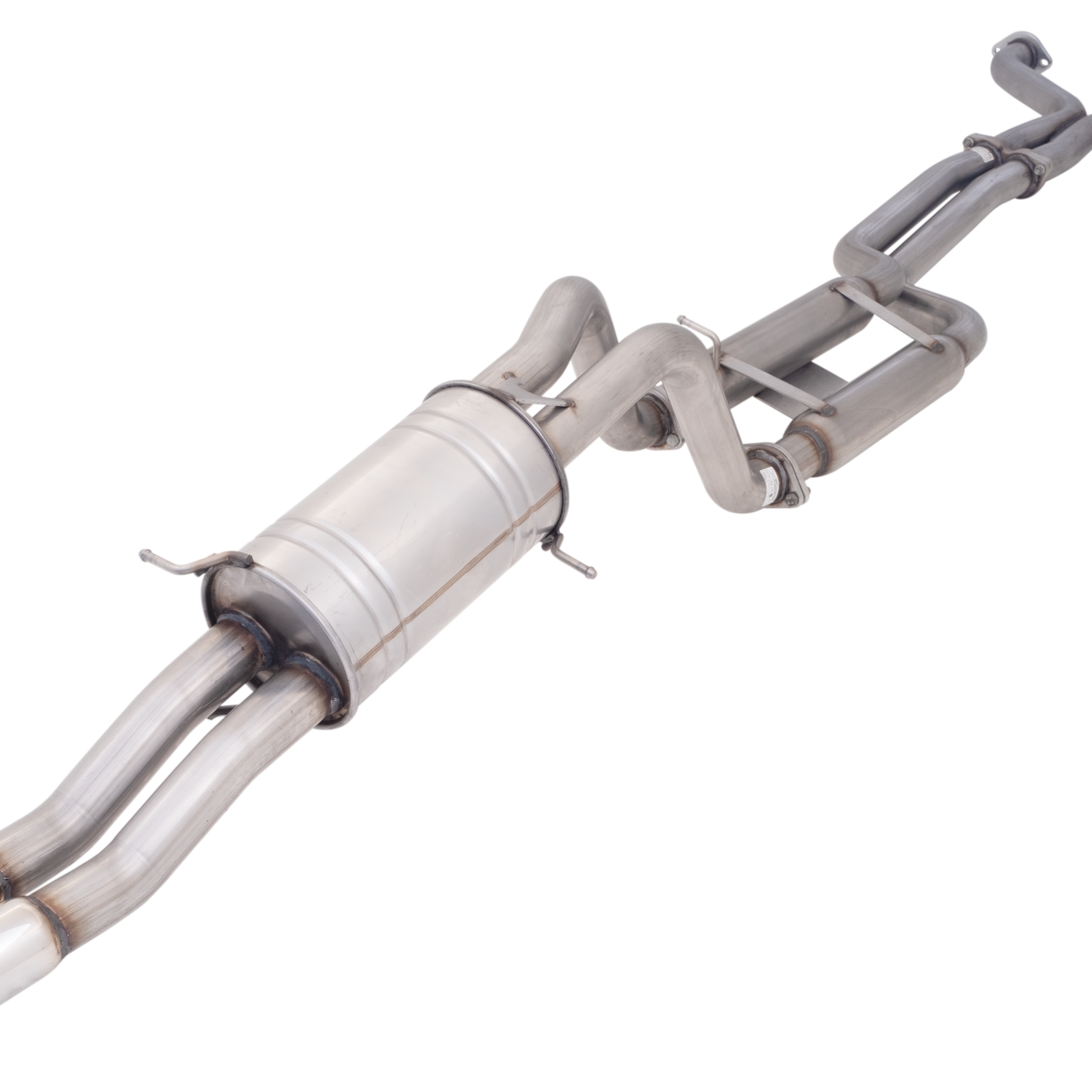 BA BF Falcon V8 Ute Twin 2.5Inch Raw 409 Cat Back Exhaust System
