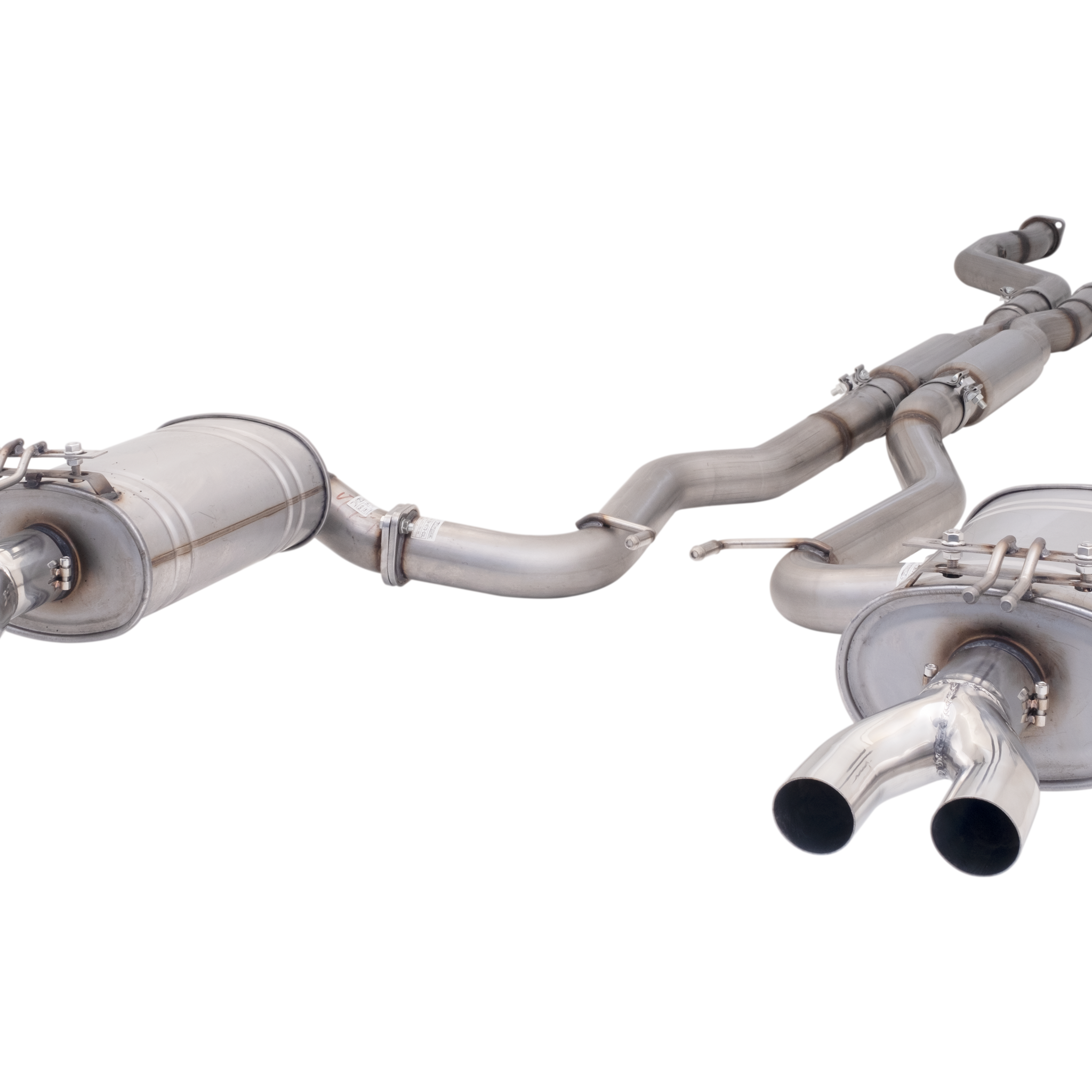 HSV VF Sedan & Wagon Raw 409 Stainless Steel Twin 3" Cat Back System