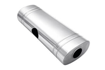 EAST WEST 3" Inlet muffler twin 2.5" outlet 304 Stainless Steel