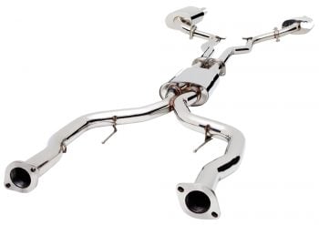 HSV E2 and E3 Twin 3Inch Cat Back Exhaust in Raw 409 Stainless Steel