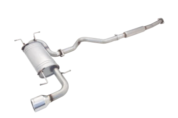 Subaru Impreza Raw 409 Stainless Cat Back System with Single Tip